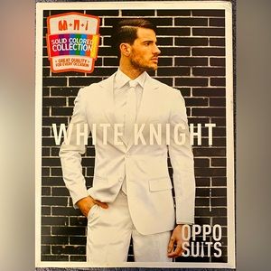 NWT White Suit with Matching Tie